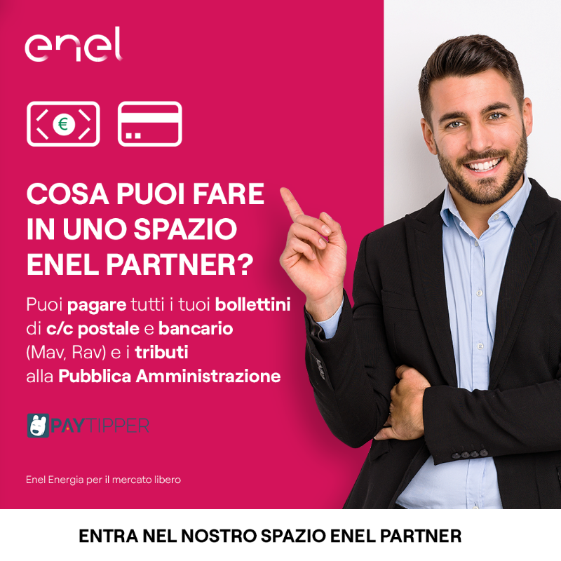 Nel nostro Spazio Enel Partner siamo sempre pronti a rispondere a ogni tua domanda. Vieni a trovarci e scopri tutto quello che puoi fare in negozio.