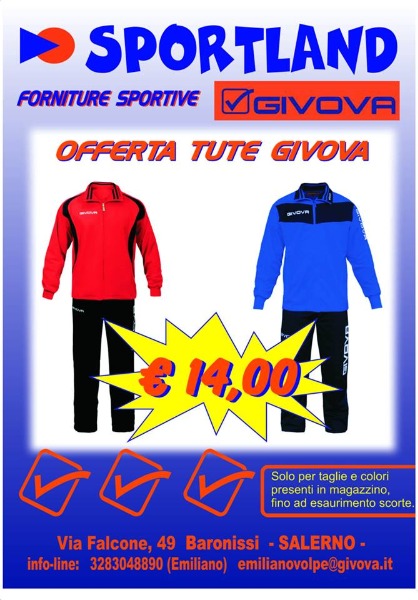 Offerta Tute Givova a soli 14 €