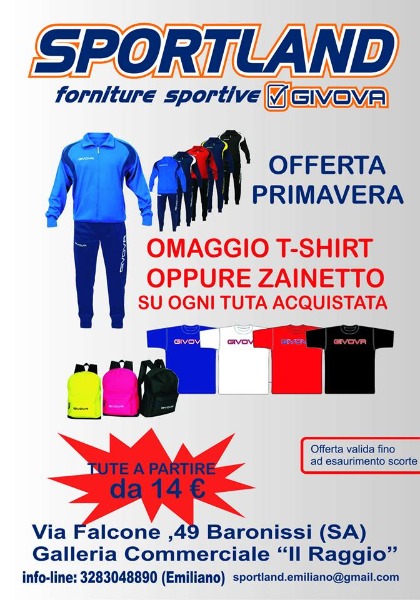 Acquista una tuta e ricevi in omaggio una t-shirt o uno zainetto