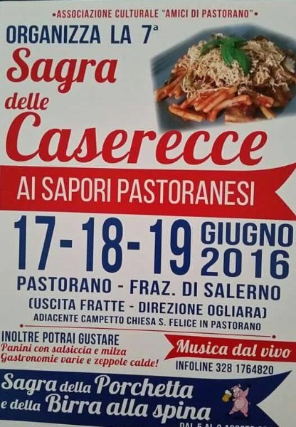 Torna per VII edizione della Sagra delle Caserecce a Salerno