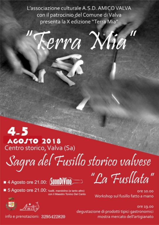 4-5 agosto a Valva la Sagra del fusillo storico valvese