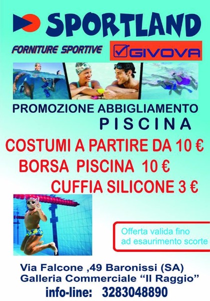 Promozione Abbigliamento Piscina