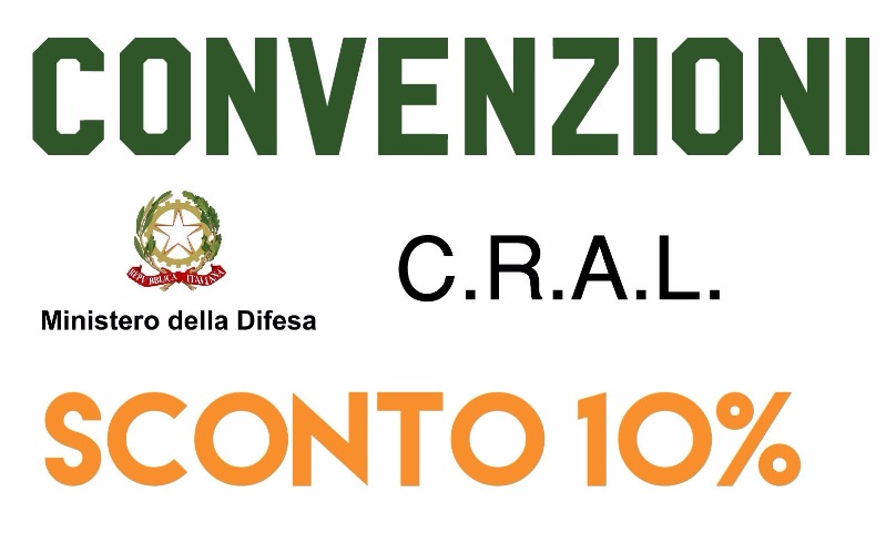 Convenzioni con CRAL e Ministero della Giustizia SCONTO 10%