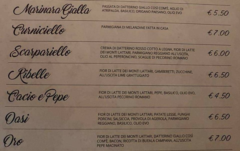 il nostro menu scoprisalerno