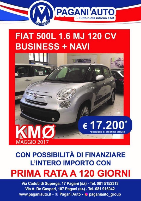 Fiat 500L 1.6 MJ 17200€ 