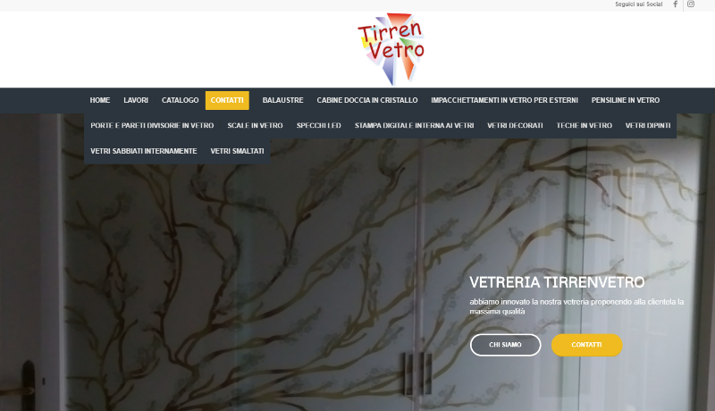 Il nostro sito web www.tirrenvetro.it